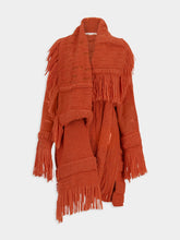 Stella McCartney Tangerine Alpaca Wool Knit Cardigan