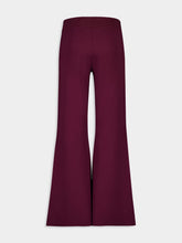 Stella McCartney Bordeaux Knit Flared Trousers