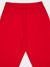 Stella McCartney Lipstick Red Mid-Rise Flared Trousers