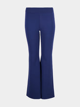 Stella McCartney Navy Iconic Flared Knit Trousers