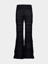 Stella McCartney Black Knit Flared Trousers