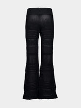 Stella McCartney Black Knit Flared Trousers
