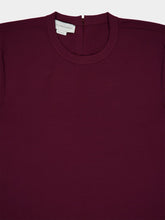 Stella McCartney Bordeaux Knit Short-Sleeve Boxy T-Shirt
