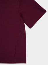 Stella McCartney Bordeaux Knit Short-Sleeve Boxy T-Shirt