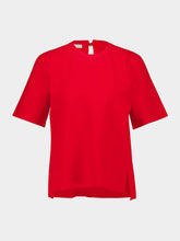 Stella McCartney Boxy Lipstick Red Short Sleeve T-shirt