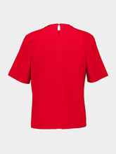 Stella McCartney Boxy Lipstick Red Short Sleeve T-shirt