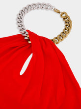 Stella McCartney Lipstick red Frayme Chain-Embellished Top