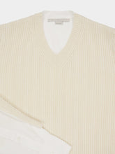Stella McCartney Natural Hybrid V-Neck Jumper