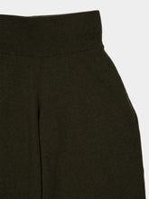 Stella McCartney Olive Green Casual Fit Wool Blend Trousers
