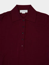 Stella McCartney Bordeaux and Red Wool Polo Top