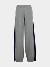 Stella McCartney Grey and Navy Recycled Cashmere Trousers