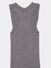 Stella McCartney Grey Melange Lightweight Wool Round Neck Top