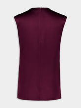 Stella McCartney Bordeaux Sleeveless Satin Top
