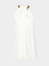 Halterneck Chain Silk Top