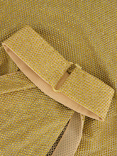 Stella McCartney Gold Halterneck Panel Rhinestone Embellished Top