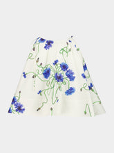 Stella McCartney Cornflower Embroidered Frill Crop Top