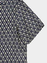 Valentino Garavani Blue Printed Short-Sleeve Button-Up Bowling Shirt