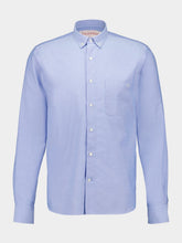 Valentino Garavani Sky Blue VLogo Embroidered Cotton Shirt