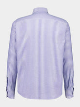 Valentino Garavani Blue VLogo Embroidered Cotton Shirt