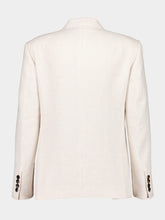 Valentino Garavani Ivory Linen Classic-Fit Blazer
