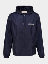 Valentino Garavani Blue Chez Valentino Nylon Hooded Windbreaker