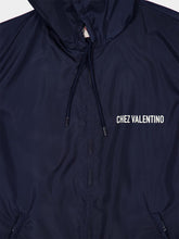 Valentino Garavani Blue Chez Valentino Nylon Hooded Windbreaker