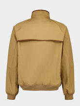 Valentino Garavani Caramel Cotton Zipped Jacket with Pockets