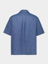 Valentino Garavani Denim Blue Bowling Shirt