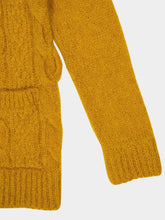 Valentino Garavani Ochre Yellow Mohair Wool Loose-Fit Cardigan