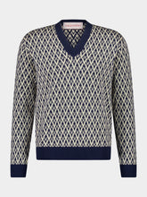 Valentino Garavani Toute la V Jacquard Wool Jumper