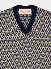 Valentino Garavani Toute la V Jacquard Wool Jumper