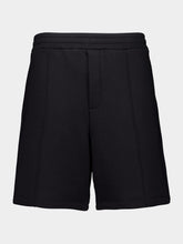 Valentino Garavani Black Jersey Cotton Regular Fit Shorts