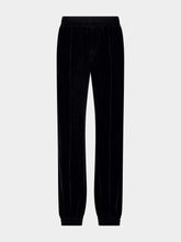 Valentino Garavani Black Chenille Jogging Trousers