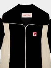 Valentino Garavani Black High-Neck Chenille Sweatshirt