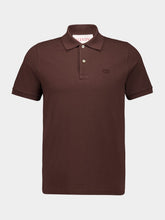 Valentino Garavani Brown Cotton Polo with VLogo Embroidery
