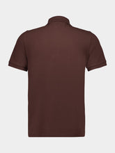 Valentino Garavani Brown Cotton Polo with VLogo Embroidery
