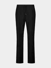 Valentino Garavani Black Wool Mohair Trousers