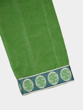 Valentino Garavani Laurel Velvet Trousers with Jacquard Hems