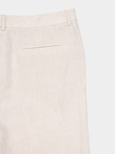 Valentino Garavani Ivory Classic Fit Linen Trousers