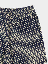 Valentino Garavani Navy and Cream Linen Bermuda Shorts