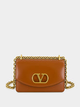 Dark Brandy Small Leather Shoulder Bag