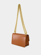 Valentino Garavani Dark Brandy Small Leather Shoulder Bag