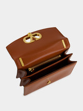 Valentino Garavani Dark Brandy Small Leather Shoulder Bag