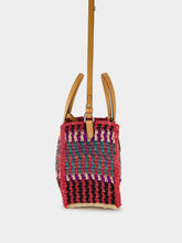 Valentino Garavani Small Crochet Raffia Tote Bag with VLogo