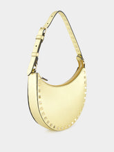 Valentino Garavani Gold Hobo Rockstud Mini Shoulder Bag