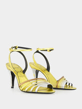 Valentino Garavani Gold Ladycrush Sandal with Crystals