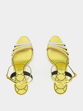 Valentino Garavani Gold Ladycrush Sandal with Crystals