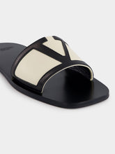 Valentino Garavani Black VG Viva Superstar Leather Slides