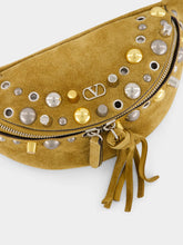 Valentino Garavani Camel Nellcôte Suede Belt Bag