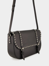 Valentino Garavani Rockstud Large Messenger Bag in Black Leather